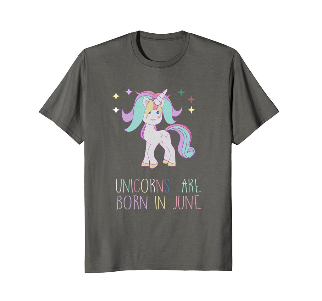 Unicorns Are Born in June Birthday Shirt, Women Girls Gift