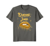 Image of Queens Are Born In June Birthday T-Shirt for Black Women