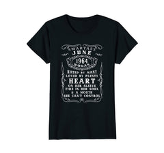 Womens Funny 54th Birthday Gifts Smartass June Woman 1964 T-Shirt