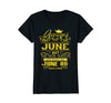 Image of Womens Golden Real Queens Are Born On June 05 Birthday Shirt
