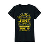 Image of Womens Golden Real Queens Are Born On June 19 Birthday Shirt