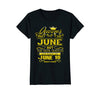 Image of Womens Golden Real Queens Are Born On June 16 Birthday Shirt