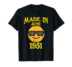 Made In June 1951 67th Years Old 67 Birthday Shirt Gifts