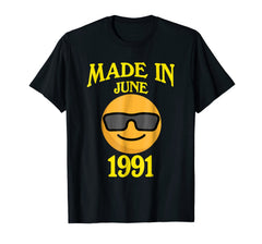 Made In June 1991 27th Years Old 27 Birthday Shirt Gifts