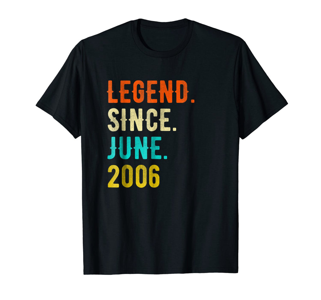 Legend Since June 2006 Vintage - 12th Birthday Gift T-Shirt
