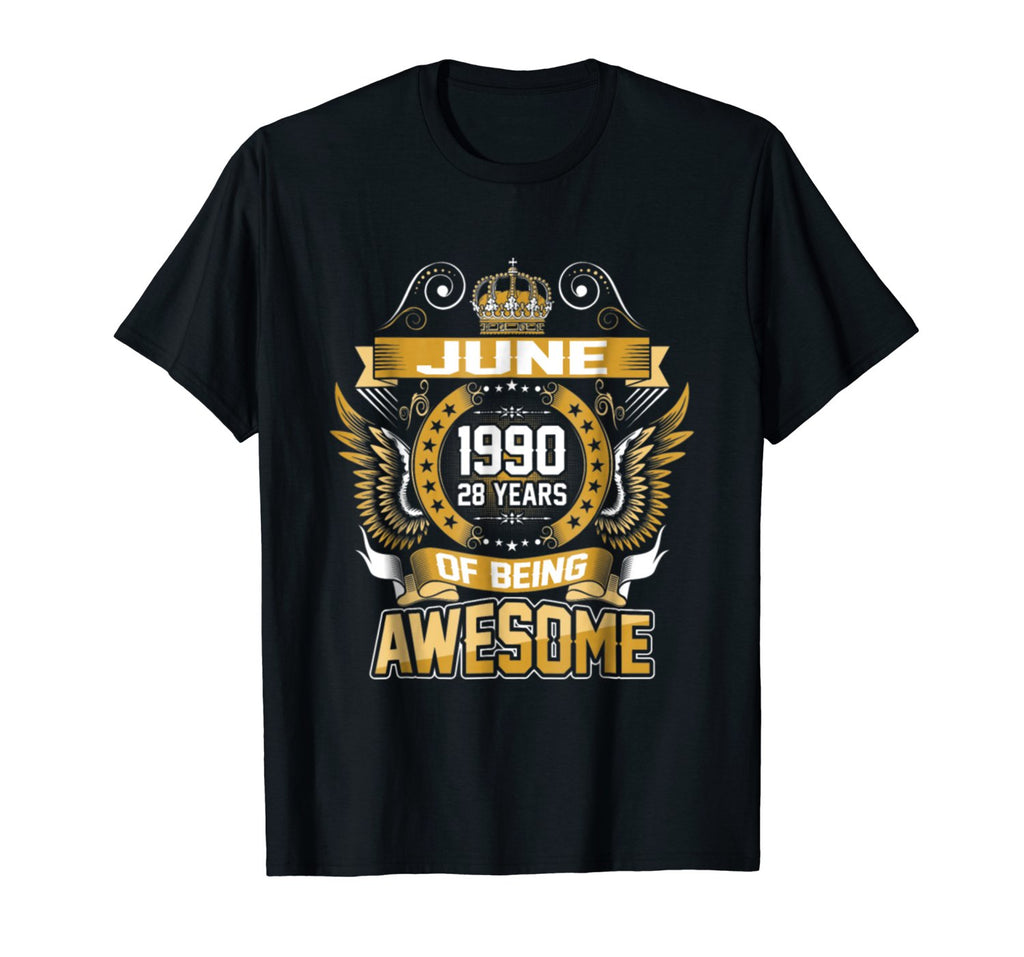 June 1990 28th Birthday 28 Years Old Gift T-Shirt