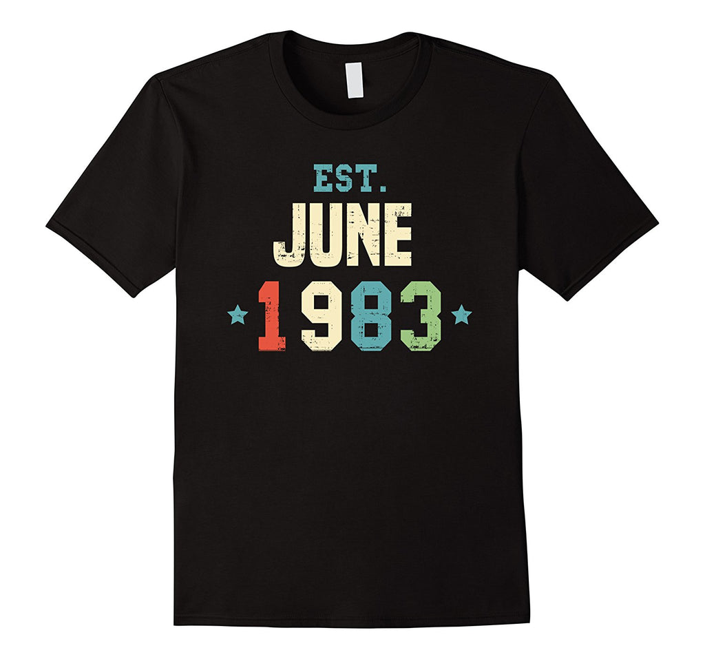 Est June 1983 T-Shirt 35th Birthday Gift Shirts