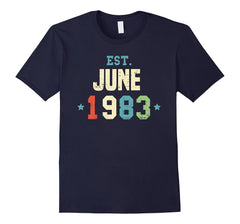 Est June 1983 T-Shirt 35th Birthday Gift Shirts