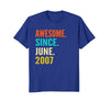 Image of Born in June 2007 11th Birthday Gift 11 years old T-shirt