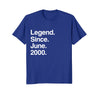 Image of Legend Since June 2000 Shirt - Age 18th Birthday Funny Gift