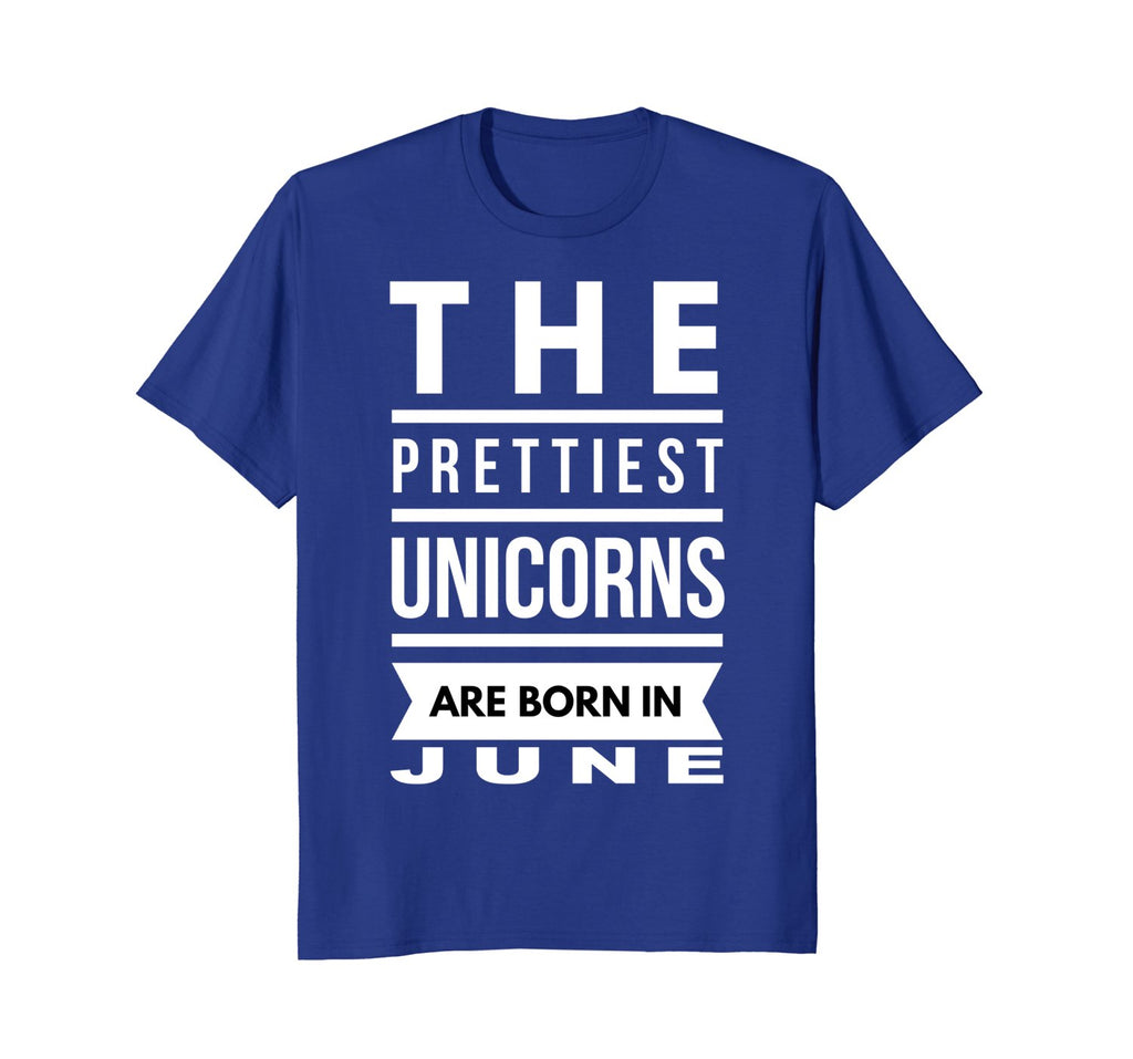 Unicorns are Born in June Cute TShirt Birthday Gift