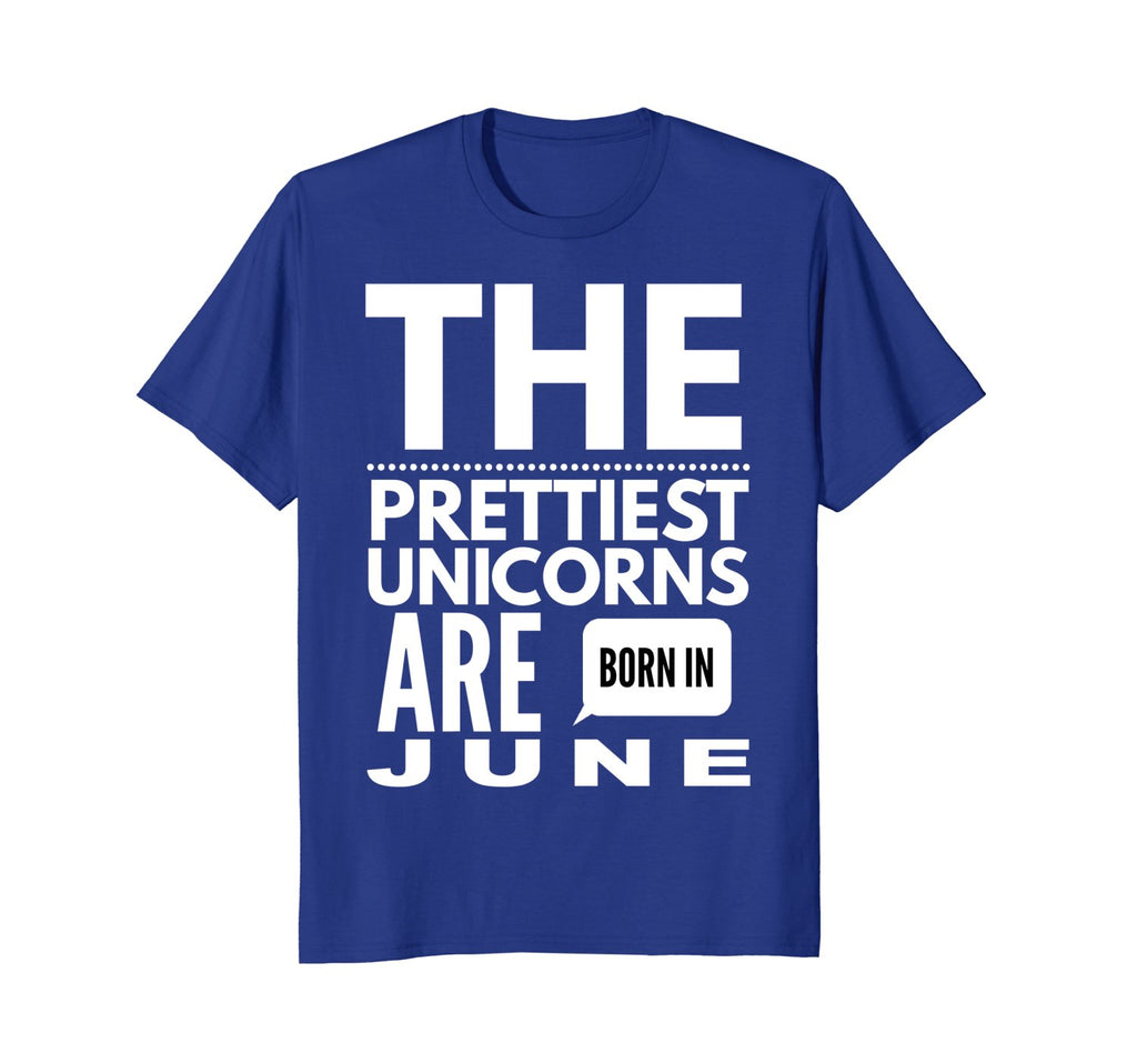 Unicorns are Born in June Cute TShirt Birthday Gift
