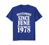 Image of 40th Birthday T-Shirt - Forty Bday Tee Born in June 1978