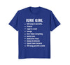 Image of June Girl Will Keep It 100 Percent Funny june Birthday Tee