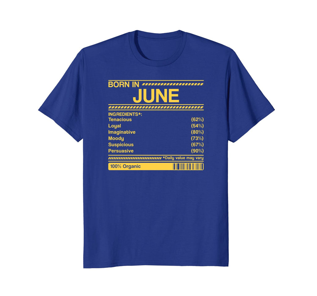 born in june birthday facts gift t-shirt