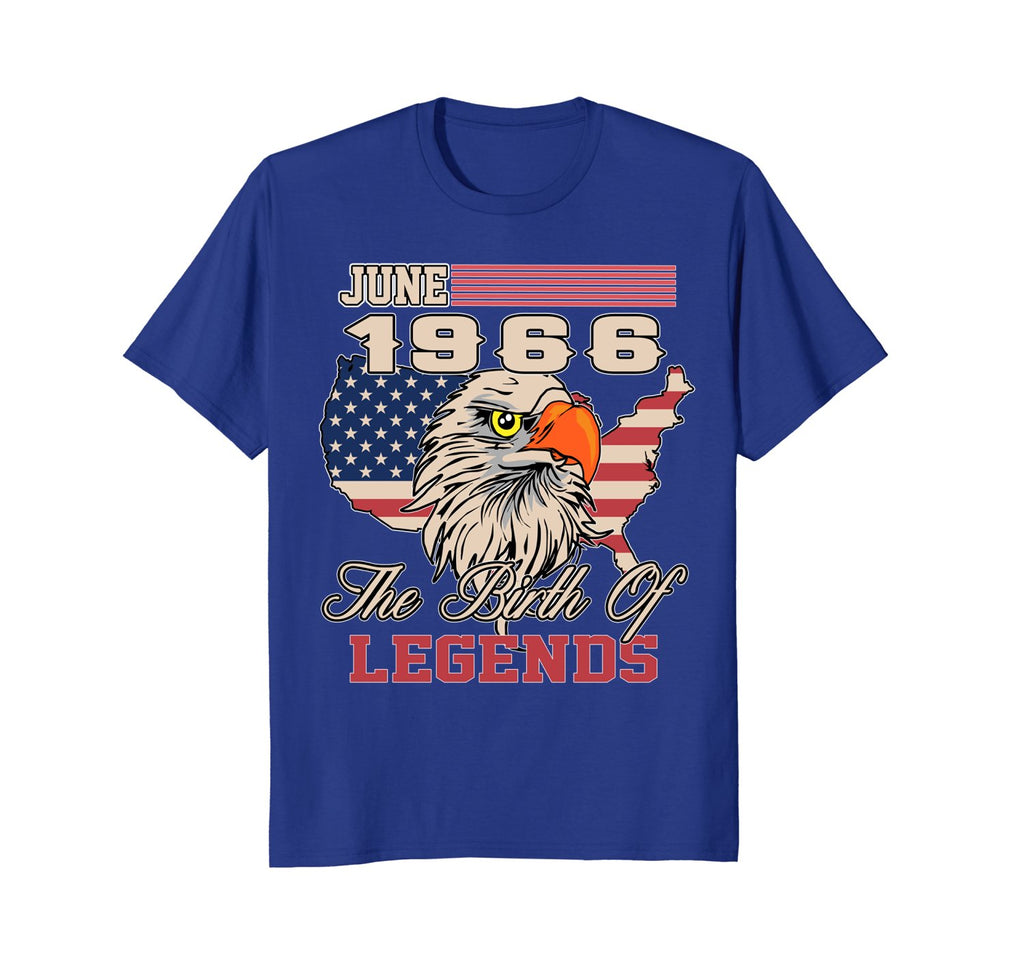 June 1966 Birthday T-shirt Awesome Birth of Legends