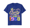 Image of Queens Are Born in June 1968 T-Shirt 50th Birthday Gift