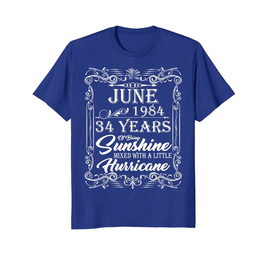 34th Birthday Gifts June 1984 Of Being Sunshine Shirt