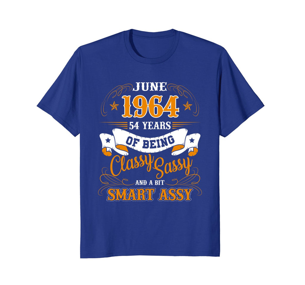 June 1964 - 54 Years of Being Classy Birthday Gift T-Shirt