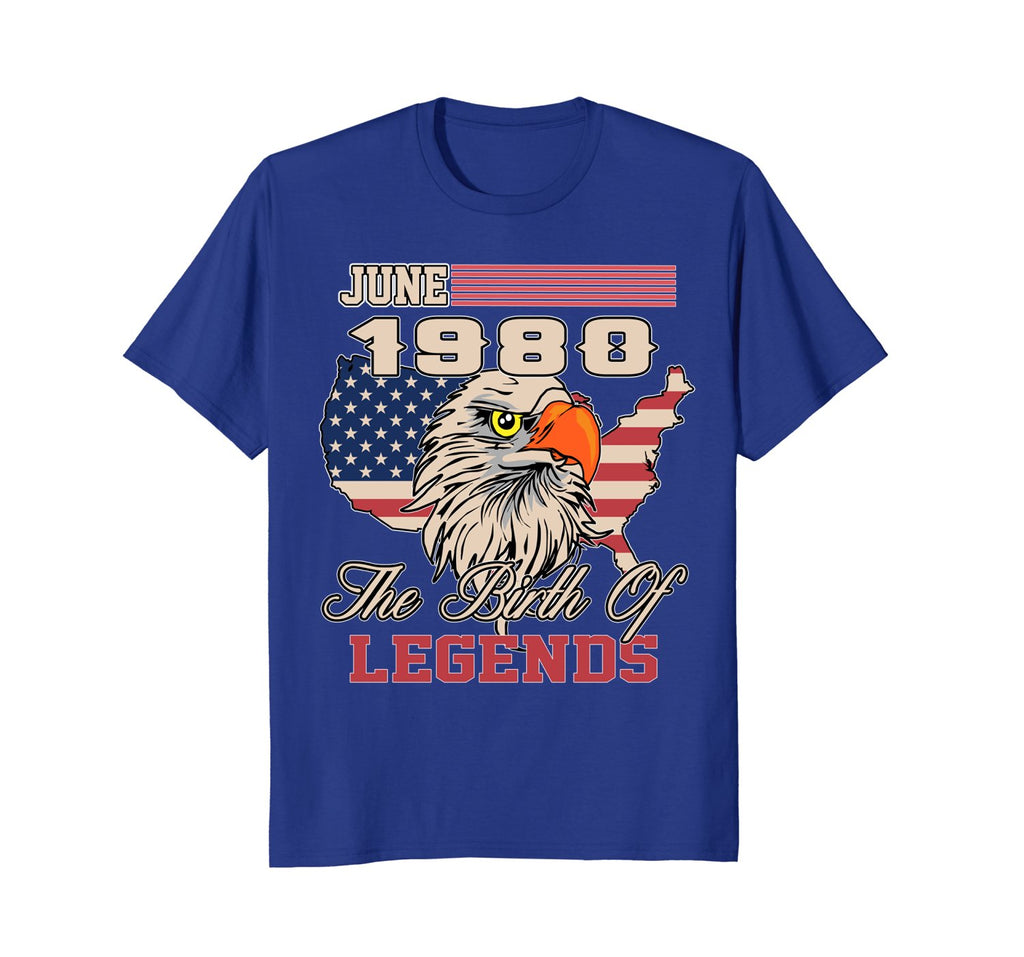 June 1980 Birthday T-shirt Awesome Birth of Legends