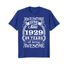 Image of Awesome Since June 1929 T-Shirt 89th Birthday Gift