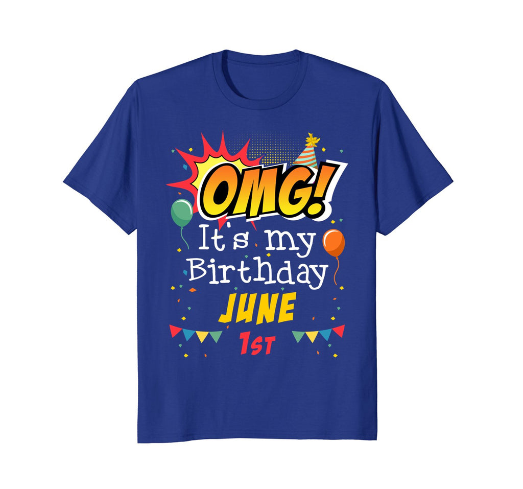 June 1st OMG It's My Birthday T-shirt Gemini Pride
