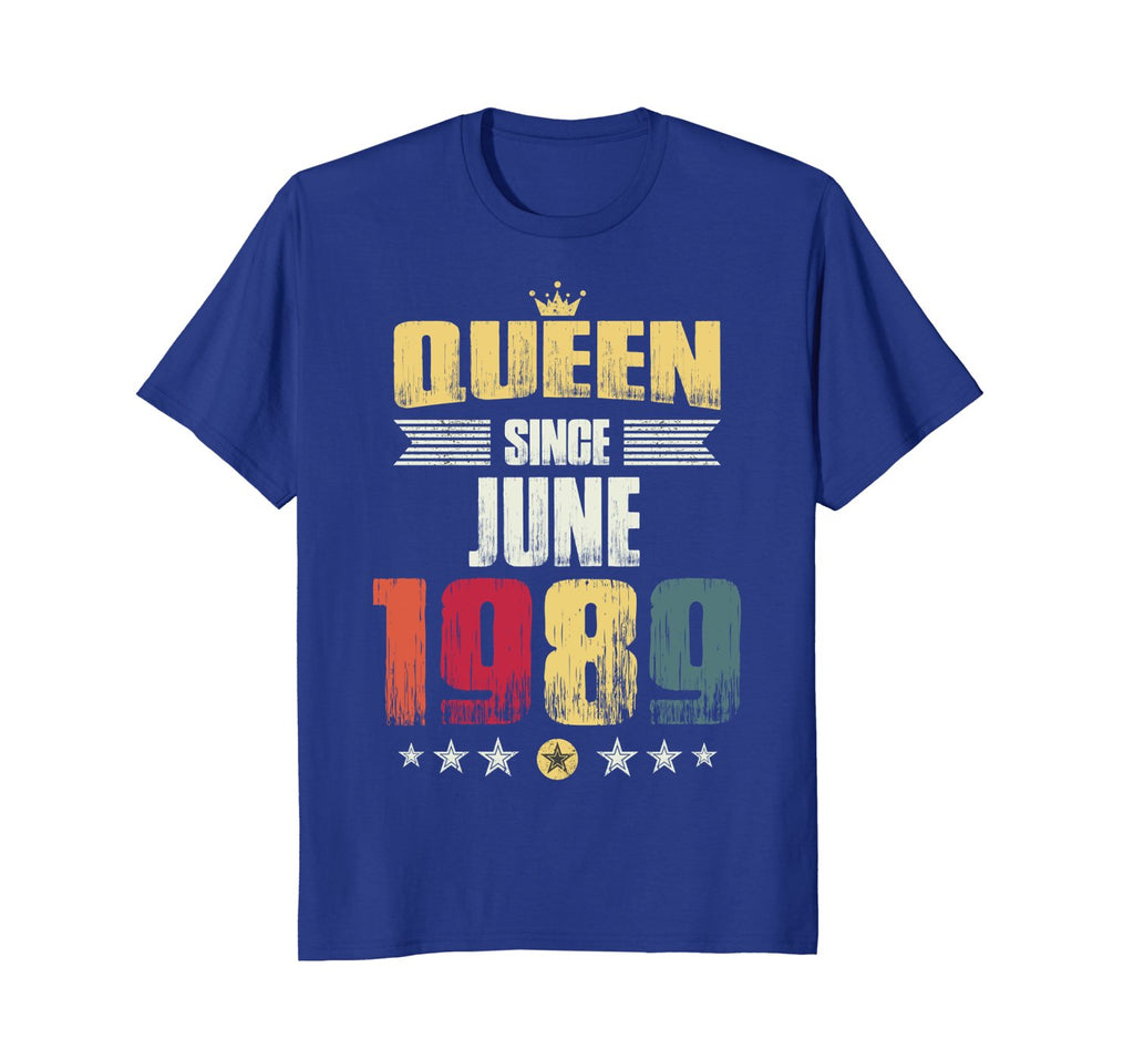Queen Since June 1989 Vintage 29th Birthday Gift Shirt