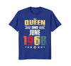Image of Queen Since June 1968 Vintage 50th Birthday Gift Shirt