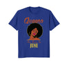 Image of Black Queens Are Born in June Birthday T-Shirt Gift Tee