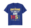 Image of Awesome Since June 1951 Vintage 67th Birthday Gifts Shirts