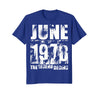 Image of 40th Birthday Gifts - June 1978 The Legend Begins Tee Shirt