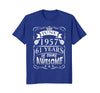 Image of June 61th Birthday 1957 Shirt 61 Years Of Being Awesome