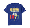 Image of Queen Since June 1977 Vintage 41st Birthday Gift Shirt