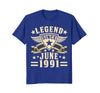 Image of Legend Since June 1991 T-shirt 27th Birthday Gifts