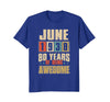 Image of June 1938 80 Years Of Being Awesome Birthday T-Shirt