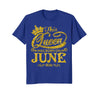 Image of This Queen Was Born On June 30th Gold Birthday T-Shirt