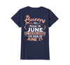 Image of Real Queens are born on 21st of June Birthday Gift T-Shirt