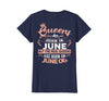 Image of Real Queens are born on 6th of June Birthday Gift T-Shirt