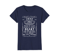 Womens Funny 54th Birthday Gifts Smartass June Woman 1964 T-Shirt