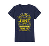 Image of Womens Golden Real Queens Are Born On June 07 Birthday Shirt