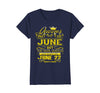 Image of Womens Golden Real Queens Are Born On June 22 Birthday Shirt