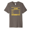 Image of born in june birthday facts gift t-shirt
