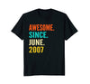Image of Born in June 2007 11th Birthday Gift 11 years old T-shirt