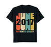 Image of Retro June 2017 T-Shirt Vintage 1st Birthday Gift Shirt