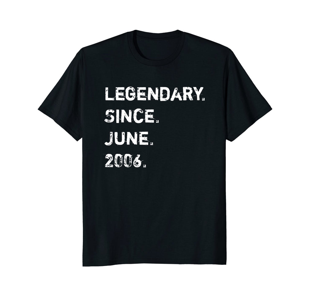 Legendary Since June 2006 12 Years Old Birthday Gift Shirt