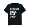 Image of Legend Since June 2005 Tshirt 13th Birthday Gift Tee Shirt