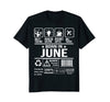 Image of Requies Coffee Born In June Funny Birthday T-Shirt