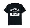 Image of Legends are Born in June T-Shirt Birthday Gift