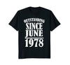 Image of 40th Birthday T-Shirt - Forty Bday Tee Born in June 1978