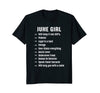 Image of June Girl Will Keep It 100 Percent Funny june Birthday Tee